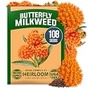 HOME GROWN Milkweed Butterfly Seeds – 108 (Asclepias Tuberosa)