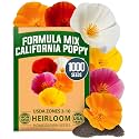 HOME GROWN Poppy Seeds, Formula Mix, 1,000 Seeds, Eschscholzia californica
