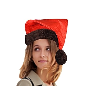plush santa cap for christmas new year party sold by hometex creative india amp made in india for twins amp adults 3385-p