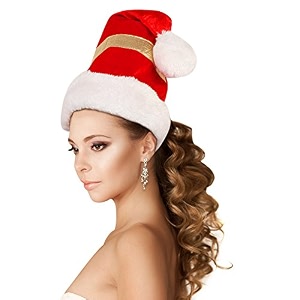 plush santa cap for christmas new year party sold by hometex creative india amp made in india for twins amp adults 3385-p