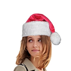 plush santa cap for christmas new year party sold by hometex creative india amp made in india for twins amp adults 3385-p
