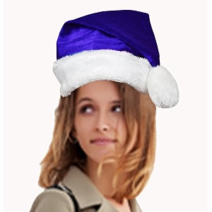 plush santa cap for christmas new year party sold by hometex creative india amp made in india for twins amp adults 3385-p