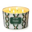 Home Lights 4-Wick Candles for Home Scented - 18oz Soy Wax Candle Long-Lasting Fragrance, Rustic Modern Home Decor and Housewarming Gifts, Holiday Cookies