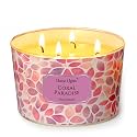 Home Lights Coral Paradise Scented Candles, 18oz Soy Candles Bohemian Natural Textures 4-Wick Large Candle Jars, Ideal Candle Gifts for Events, Home Decor Stress, Relief &amp; Relaxation
