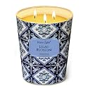 Home Lights Lilac Blossom Scented Candles, 34oz Soy Candles Bohemian Natural Textures 3-Wick Large Candle Jars, Ideal Candle Gifts for Events, Home Decor Stress, Relief &amp; Relaxation
