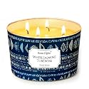 Home Lights Scented Candles for Women &amp; Men, 18oz Candle Jars Aromatherapy 4-Wick Candle, Ideal for Bohemian Natural Textures Home Decor and Gifts, White Jasmine Tuberose