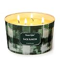 Home Lights Scented Candles for Women &amp; Men, 18oz Candle Jars Aromatherapy 4-Wick Candle, Ideal for Scandinavian Minimalist Design Home Decor and Gifts, Sage &amp; Moss
