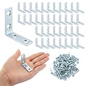 HOME MASTER HARDWARE 1.5" L Brackets, 40 Pack Metal Corner Braces