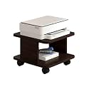 Home Office Printer Stand Computer Desk Printer Shelf Floor-to-Ceiling Removable Printer Cabinet Placement Desk Desk Side Multi-Tier Stand Organizer Storage Shelf(Black)