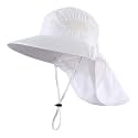 Home Prefer UPF50 Wide Brim Kids Sun Hat Neck Flap Boys Girls Sun Protection Hat for Beach Fishing