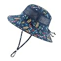 Home Prefer UPF50+ Wide Brim Sun Hat Boys Girls Sun Protection Hat Zoo Beach Swim Safari Bucket Hat for Baby Toddler Kid