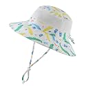 Home Prefer UPF50+ Wide Brim Sun Hat Boys Girls Sun Protection Hat Zoo Beach Swim Safari Bucket Hat for Baby Toddler Kid