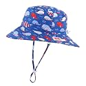 Home Prefer UPF50+ Wide Brim Sun Hat Boys Girls Sun Protection Hat Zoo Beach Swim Safari Bucket Hat for Baby Toddler Kid