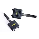Home-Pro Homepro - Non Stick Waffle Maker &amp; Bread Toaster | Heavy Quality | Bakelite Handle | Combo Pack - 1000 Watts, Black