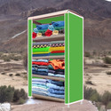 Home Reserve 4 Shelf House Tree Printed PP Collapsible Wardrobe