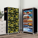 Home Reserve 5 Layer Daisy Floral Print PP Collapsible Wardrobe (Finish Color - Daisy Floral Print, DIY(Do-It-Yourself))