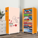 Home Reserve 6 Shelf Awesome Momes Printed PP Collapsible Wardrobe (Finish Color - Awesome Momes Printed, DIY(Do-It-Yourself))