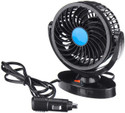 HOME'S DESIRE 12V DC Car Cooling Fan 360° Rotating Dashboard Electric Fan, All Vehicles 6 mm Exhaust Fan