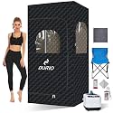 Home Sauna Box Steam Saunas, New 2024 Upgrade Large Portable Indoor Sauna Tent with 3L 1000W Steam Generator, Remote, Waterproof Phone Pouch, Chair, Mat