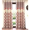 Home Sizzler 2 Pieces Regal Damask Grommet