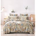 THE HOME STYLE 200TC Super Soft Glace Cotton King Size Duvet Cover II Razai Cover II Quilt Cover II Dohar for Double Bed with Zipper Closure (90x100 Inch, Abstract Mist)