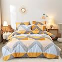THE HOME STYLE 200TC Super Soft Glace Cotton King Size Duvet Cover II Razai Cover II Quilt Cover II Dohar for Double Bed with Zipper Closure (90x100 Inch, Abstract Mist)