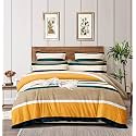 THE HOME STYLE 200TC Super Soft Glace Cotton Single Bed Duvet II Razai II Quilt II Comforter Cover II Dohar of Single Bed with Zipper (Single, 60x90 Inch) (Butterscotch)