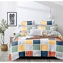 THE HOME STYLE 200TC Super Soft Glace Cotton King Size Zipper Duvet Ii Razai Ii Quilt Ii Comforter Cover Ii Dohar Of Double Bed(90X100 Inch)With Same Designed Pillow Cover(2 Pcs)(Vibrant Checks)