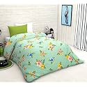 THE HOME STYLE 200TC Super Soft Glace Cotton Single Bed Duvet II Razai II Quilt II Comforter Cover II Dohar of Single Bed with Zipper (Single, 60x90 Inch) (Butterscotch)