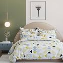 THE HOME STYLE 200TC Super Soft Glace Cotton King Size Duvet Cover II Razai Cover II Quilt Cover II Dohar for Double Bed with Zipper Closure (90x100 Inch, Meadow Mist)