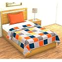 THE HOME STYLE 200TC Super Soft Glace Cotton Single Bed Duvet II Razai II Quilt II Comforter Cover II Dohar of Single Bed with Zipper (Single, 60x90 Inch) (Vibrant Checks)