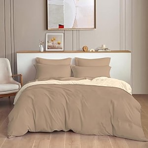 the home style 300tc plain solid glace cotton king size duvet cover ii razai ii quilt cover for double bed with zipper closure ii 140 gsm 90x100 inch plain dune delights