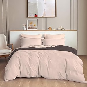 the home style 300tc plain solid glace cotton king size duvet cover ii razai ii quilt cover for double bed with zipper closure ii 140 gsm 90x100 inch plain vanilla bean