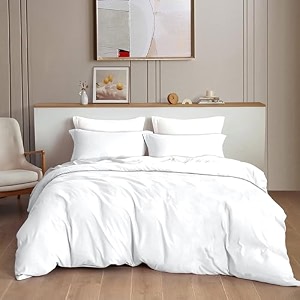 the home style 300tc plain solid glace cotton king size duvet cover ii razai ii quilt cover for double bed with zipper closure ii 140 gsm 90x100 inch plain white