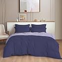 THE HOME STYLE 300TC Plain Solid Glace Cotton King Size Duvet Cover II Razai II Quilt Cover for Double Bed with Zipper Closure II 140 GSM (90x100 Inch, Plain, Almond Whisper)