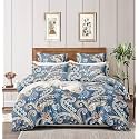 THE HOME STYLE 200TC Soft Glace Cotton King Size Duvet Cover II Razai Cover II Quilt Cover II Dohar for Double Bed with Zipper (90x100 Inch, Ash Berry Abstract)