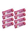 Home Style India Round Shape Single Rod Bangle Boxes For Storage/Travel Bangle Case /Chudi Organizer With Zip Closure (Pack of 8, Pink) Vanity Box