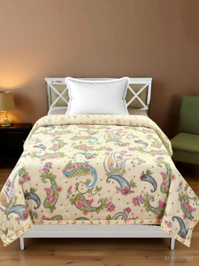 home stylish floral single comforter for  ac room