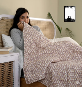 home stylish floral single comforter for  heavy winter