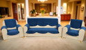 Home Stylish Velvet 311 Seater Sofa Geometric