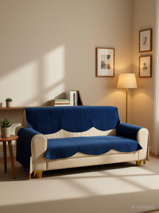 Home Stylish Velvet 3 Seater Sofa Geometric