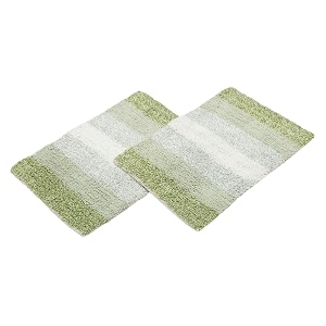 THE HOME TALK Cotton Stripes Bathmats