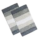 THE HOME TALK Cotton Stripes Bathmats 