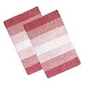 THE HOME TALK Cotton Stripes Bathmats 