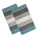 THE HOME TALK Cotton Stripes Bathmats 