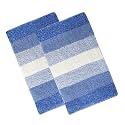 THE HOME TALK Cotton Stripes Bathmats 