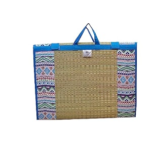 home tex life kora grass cushion sleep healthy easy portable and folding mat 18mm_2 x 6 ft africana
