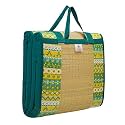 Home Tex Life Kora Grass Cushion Sleep Healthy, Easy Portable and Folding Mat (Green South,3 X 6 Ft,15 Mm Thickness)