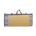 Home Tex Life Kora Grass Cushion Sleep Healthy, Easy Portable and Folding Mat (Africana,6.5 X 6.5 Ft,15 Mm Thickness)