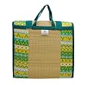 Home Tex Life Kora Grass Cushion Sleep Healthy, Easy Portable and Folding Mat (Green South-2.5 X 6 Ft -18 Mm Thickness)
